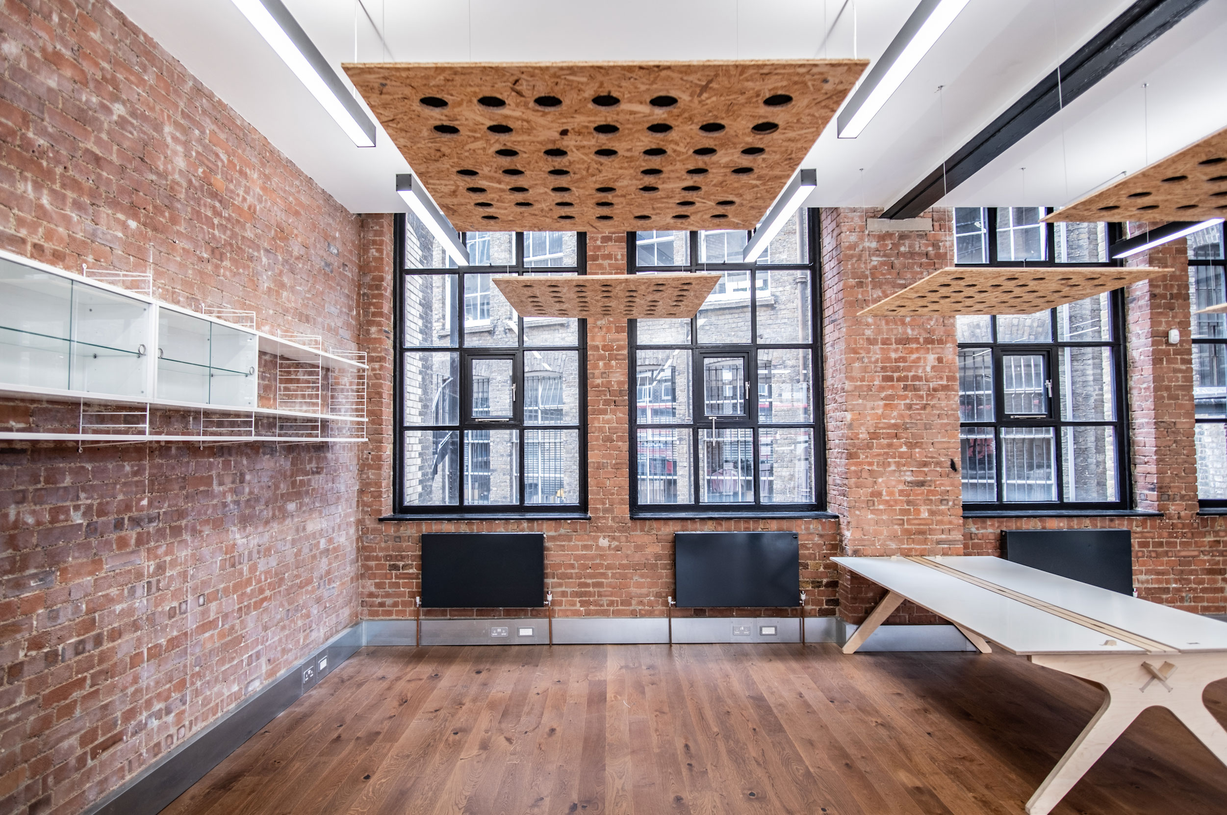 Interior photo of industrial studio in London